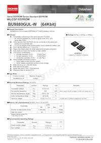 BU9880GUL-WE2 Datenblatt Cover