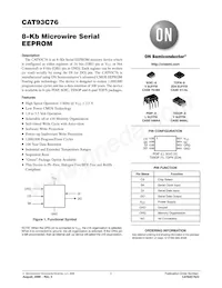 CAT93C76ZD4I-GT3 Datasheet Cover