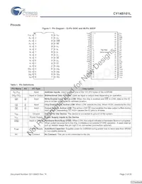 CY14B101L-SZ45XIT Datasheet Pagina 3