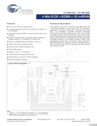 CY14B104N-ZS45XIT Datenblatt Cover