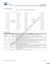 CY14B256L-SZ45XIT Datenblatt Seite 3