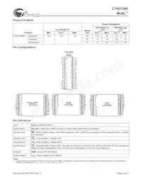 CY62128BLL-70ZXET數據表 頁面 2