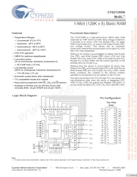 CY62128BNLL-55ZXI Datasheet Copertura