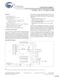 CY62167DV18LL-55BVXIT Datasheet Copertura