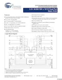 CY7C026AV-20AXI Datasheet Copertura