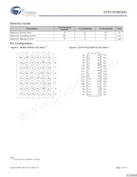 CY7C1019CV33-15ZXIT Datenblatt Seite 2