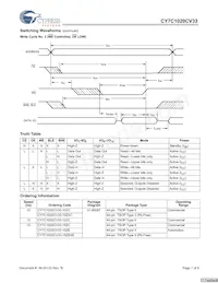 CY7C1020CV33-10ZXCT數據表 頁面 7