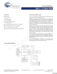 CY7C1041BNV33L-12VXCT Datasheet Copertura