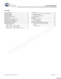 CY7C1041BNV33L-12VXCT Datasheet Pagina 2