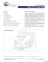 CY7C1059DV33-12ZSXIT Datasheet Copertura