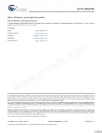 CY7C1059DV33-12ZSXIT Datasheet Pagina 10