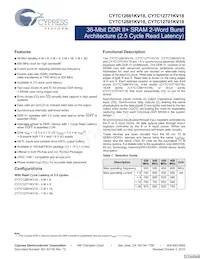 CY7C12681KV18-400BZXC Datasheet Copertura