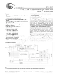CY7C1351F-100AC Datasheet Copertura