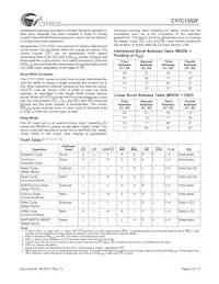 CY7C1352F-100AC Datenblatt Seite 5