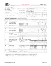 CY7C1352G-133AXI數據表 頁面 7
