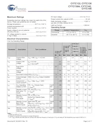 CY7C136A-55NXIT數據表 頁面 3