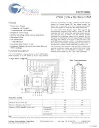 CY7C1399BN-15VXAT數據表 封面