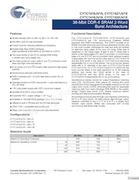 CY7C1420JV18-250BZI Datasheet Copertura