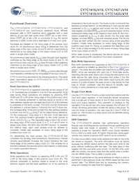 CY7C1420JV18-250BZI Datasheet Pagina 8