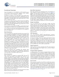 CY7C1423AV18-267BZC Datasheet Pagina 10