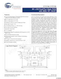 CY7C144-55JC Datenblatt Cover