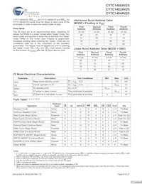 CY7C1464AV25-167BGC Datenblatt Seite 8