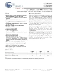 CY7C1471V33-117AXC Datasheet Copertura