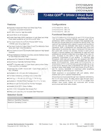 CY7C1525JV18-250BZXC Datasheet Copertura