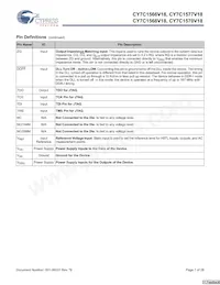 CY7C1570V18-375BZXC Datasheet Pagina 7