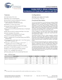 CY7C21701KV18-400BZXC Datenblatt Cover