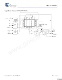 CY7C21701KV18-400BZXC數據表 頁面 2