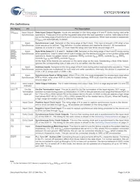 CY7C21701KV18-400BZXC Datasheet Pagina 5