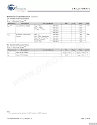 CY7C21701KV18-400BZXC Datasheet Pagina 19