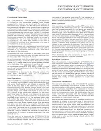 CY7C2565KV18-500BZXC Datasheet Pagina 9