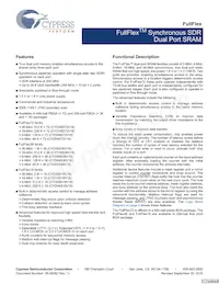 CYD18S72V18-167BGXC Datasheet Cover