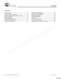 CYD18S72V18-167BGXC Datasheet Pagina 3