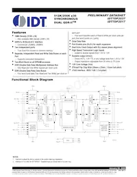 IDT70P3537S250RM Datenblatt Cover