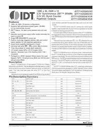 IDT71V2556XS133PF8 Datenblatt Cover