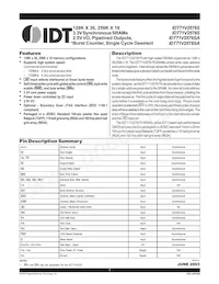 IDT71V2576YS150PFG8 Datasheet Copertura