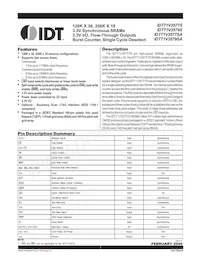 IDT71V3579S85PFI8數據表 封面