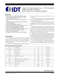 IDT71V546XS133PFI8 Datenblatt Cover