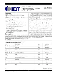 IDT71V65802ZS133BG8 Datenblatt Cover