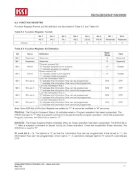IS25LQ080B-JNLE-TR數據表 頁面 17