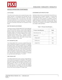 IS39LV010-70VCE Datenblatt Seite 5