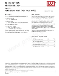 IS41C16105C-50TI Datasheet Copertura