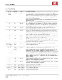 IS42S16100C1-7TLI-TR Datasheet Page 3