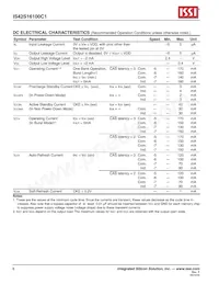 IS42S16100C1-7TLI-TR Datasheet Pagina 6