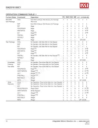 IS42S16100C1-7TLI-TR Datasheet Pagina 16