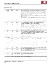 IS42S16100E-7TLI-TR Datasheet Pagina 3