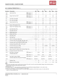 IS42S16100E-7TLI-TR Datasheet Pagina 7